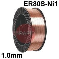 WER2493 ER80S-Ni1 Mig Wire 1.0mm Diameter x 15LKg Reel.