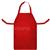 428937  Red Leather Welding Apron with Ties - 24 x 36