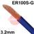 3010300453  Low Alloy Steel TIG Wire, 2.4mm Diameter x 1000mm Cut Lengths - AWS A5.28 ER100S-G, 5Kg Pack