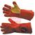 P3829  S6 Red / Gold Premium Gauntlet - One Size