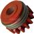 7010411  Kemppi Feed Roller. Standard Red, 1.0mm -1.2mm Plain V Groove