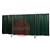 3160815LSI  CEPRO Robusto XL Triptych Welding Screen with Green-6 Curtain - 4.4m Wide x 2.1m High, Approved EN 25980