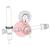 37108000  GasiQ TIGEX I Argon/Mix Regulator. 0-70 SCFH. W24.32 x 1/14