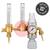37392010  GasiQ Optimator II Argon/Mix Gas Saver Side Entry Regulator. 34Lpm. G5/8
