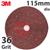 PJ1-X  3M 782C Fibre Disc, 115mm (4.5