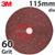 Thermal14pin-RA-RC  3M 782C Fibre Disc, 115mm Diameter, 60+ Grit, Box of 25