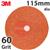 05801927XWC  3M 787C Slotted Fibre Disc, 115mm (4.5
