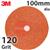 1208  3M 787C Fibre Disc, 100mm Diameter, 120+ Grit, Box of 25