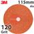 501040-3SET                                         3M 787C Slotted Fibre Disc, 115mm (4.5