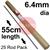 Rotabroach-TCT-50  Arcair SLICE 6.4mm Diameter x 55cm Long, Uncoated Electrodes (1/4