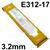308015-0080  UTP 65 D Stainless Steel Electrodes 3.2mm Diameter x 350mm Long. 1.3kg Vacpac (41 Rods), E312-17