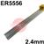CK-260A35  5556 (NG61) Aluminium Tig Wire, 2.4mm Diameter x 1000mm Cut Lengths - AWS 5.10 ER5556. 2.5kg Pack