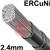 07959X  Cupronickel 70/30 High Nickel Tig Wire, 2.4mm Diameter x 1000mm Cut Lengths - AWS A5.7: ERCuNi. Price/Kg