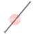 0000100597  Cepro Hanging Rail Steel Pole - 250cm High x 50mm Dia, with 110mm Footplate