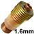 SES10  CK 4 Series 1.6mm Stubby Series Collet Body - Gas Lens