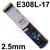 059710  Elga Cromarod 308L Stainless Steel Electrodes 2.5mm Diameter x 300mm Long, 2.5kg Tin (139 Rods). E308L-17