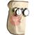 KEMPPIBETAHM  Leather 30cm Mask with Flip Up Goggles (Monkey Mask)