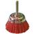 NYCUP50RED  Abracs 50mm Filament Cup Brush  - Red/Coarse