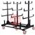 AU126002  Armorgard Mobile Collapsible Pipe Rack, Certified 2 Tonne Capacity