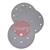 SAIT-4V  SAITAC D-VEL 4V Hook & Loop No Hole Aluminium/Oxide Velcro Disc 150mm (Box of 50)