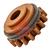 W001069  Kemppi Drive Roll . 1.4mm V Groove. Brown
