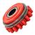 FURICK-TIG-SHOP  Kemppi Compressing Feed Roll. 1.0mm Knurled  Red