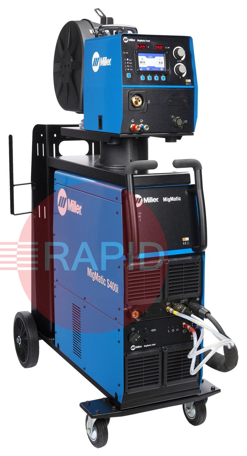 059015054  Miller MigMatic S400i MIG/MAG Welder Power Source - 400v, 3ph (Wire Feeder, Cooling Unit, Cart and Cables Not Included)