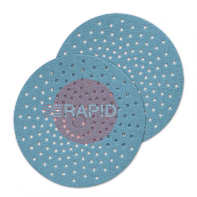 091072  SAIT AEROMAX D-VEL 6S Hook & Loop Ceramic Velcro Disc 150mm Diameter, 500 Grit, FM (Box of 100)