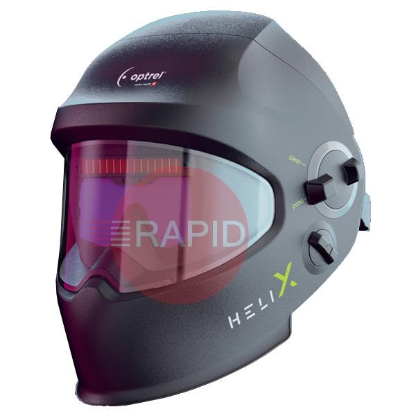 1050.100  Optrel Helix Quattro - Black Auto Darkening Welding Helmet with Removable Hard Hat, Shade 5 - 14