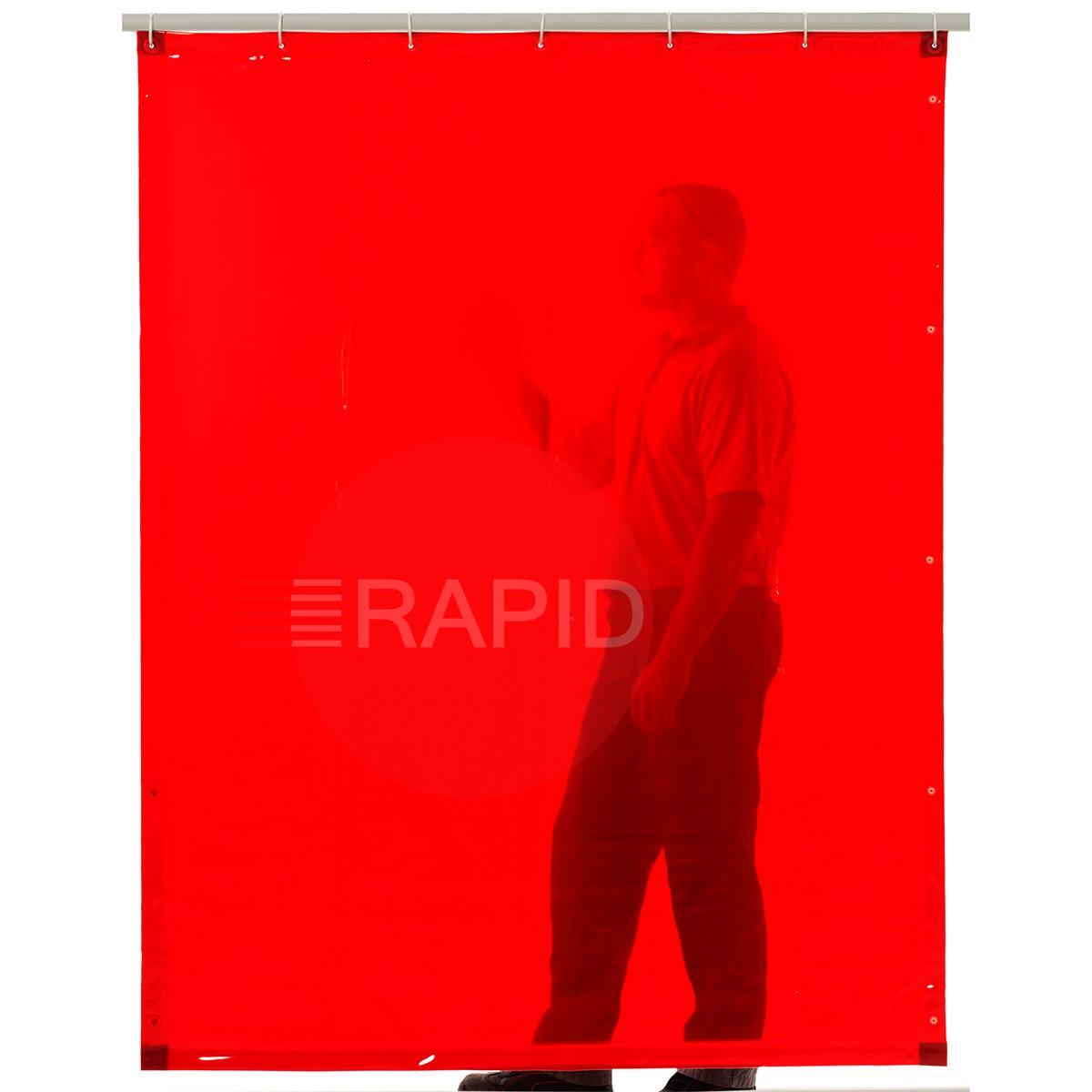 14.15  CEPRO Orange-CE Welding Curtains with Eyelets All Around - 180cm High, EN 25980
