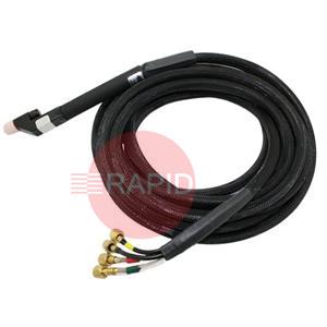 2-2592  Thermal Arc PWM-4A Torch (w/o quick disconnect) 180° (M) Offset, 7.6m