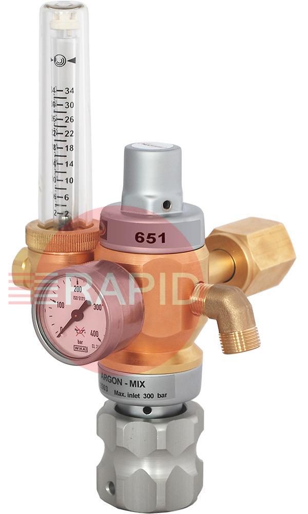 31006XXNVA20  Harris Gas Saving Regulator - Model 651 20lpm Adjustable, Nevoc Inlet