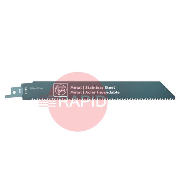 31324000506  FEIN Recip Saw Blade for Metal, HM 205 T8 MSS (Single)