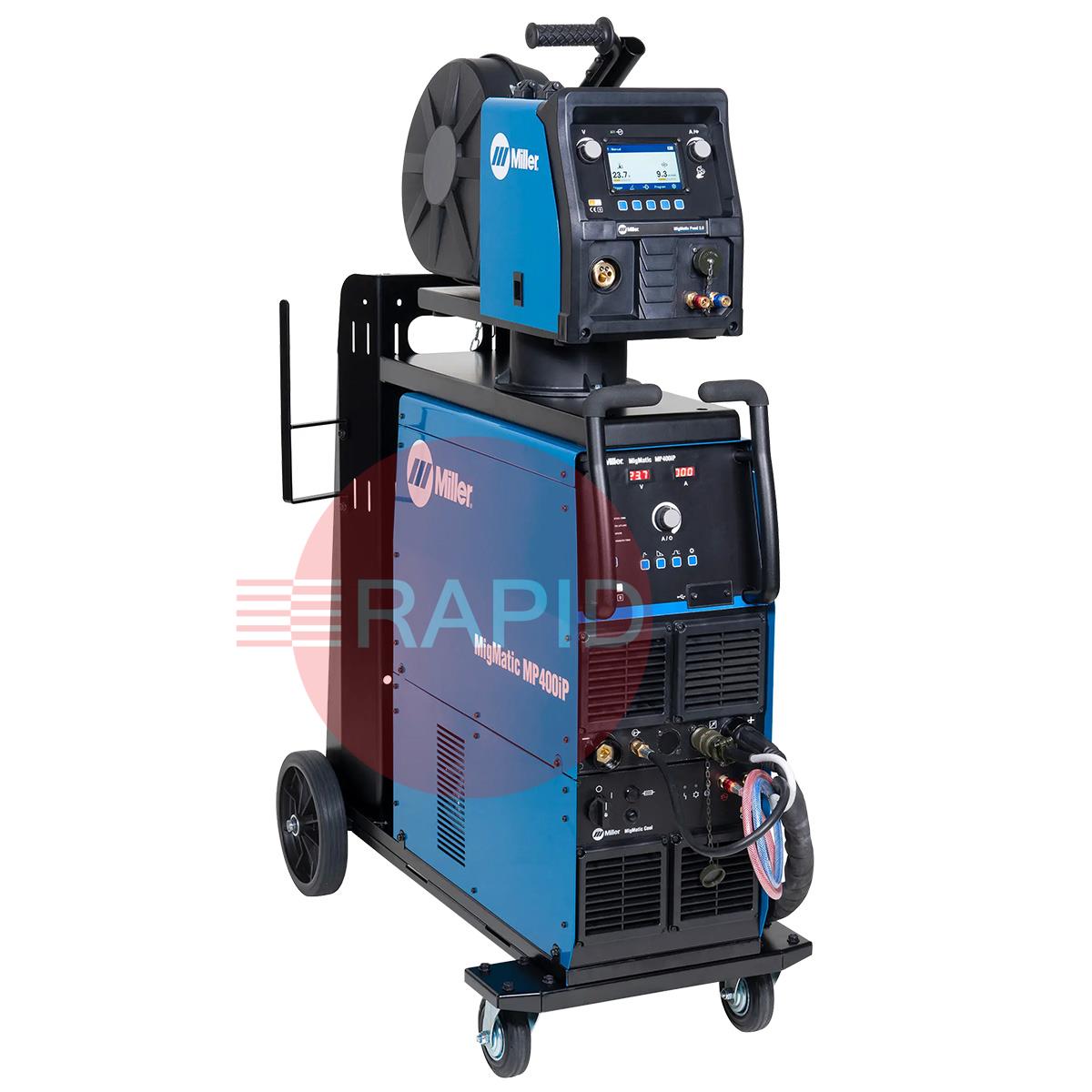 3400000003WP  Miller MigMatic Multiprocess S400iP Pulse MIG/MAG Welder Water Cooled Package - 400v, 3ph