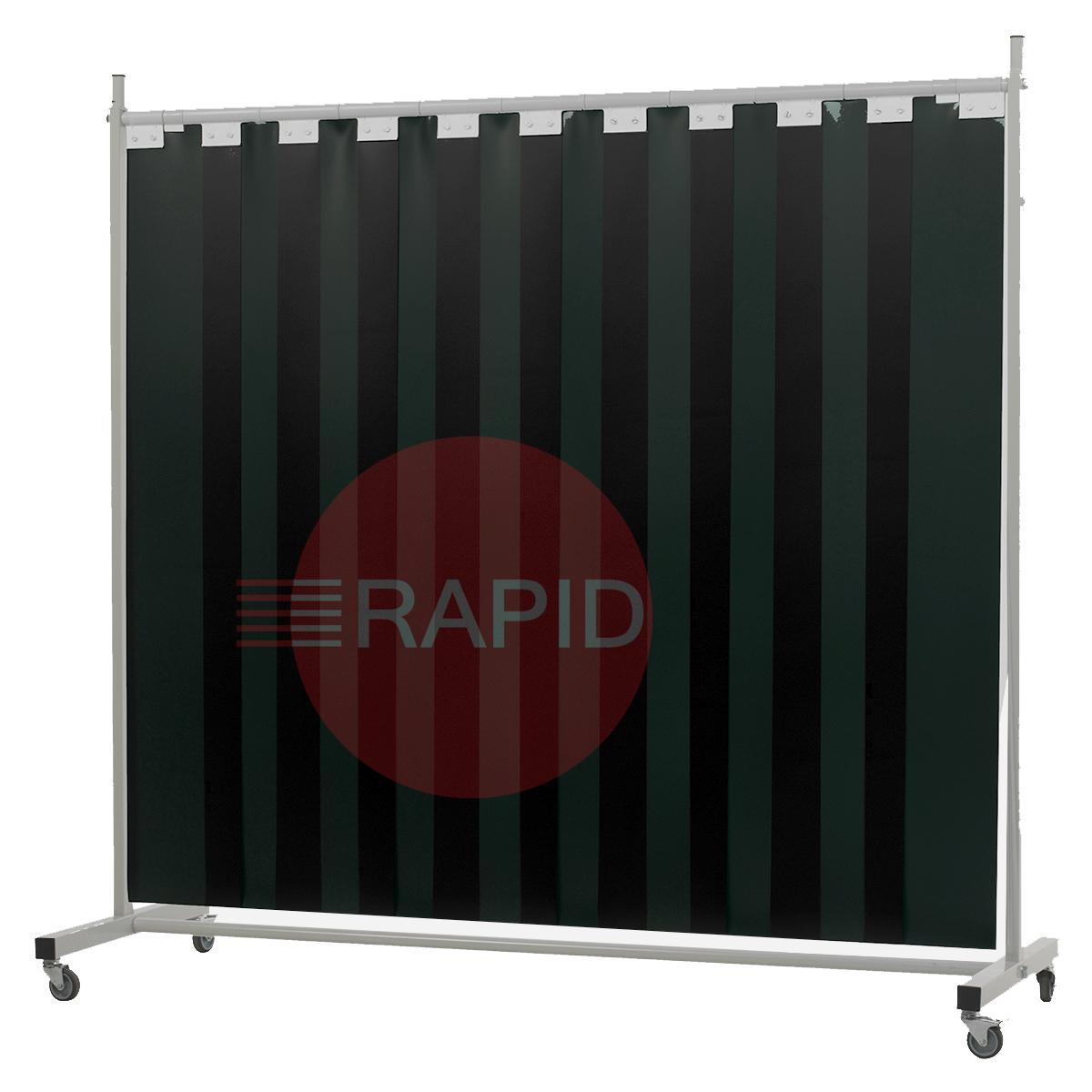 36.32.26  CEPRO Robusto Single Welding Screen with Green-6 Strips - 2.2m Wide x 2.1m High, Approved EN 25980
