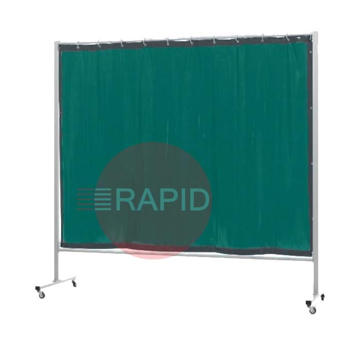 36.34.16  CEPRO Omnium Single Welding Screen, with Green-6 Curtain - 2.2m Wide x 2m High, Approved EN 25980