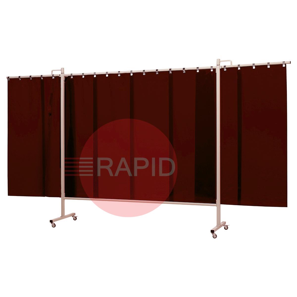 36.36.07  CEPRO Omnium Triptych Welding Screen, with Bronze-CE Sheet - 3.7m Wide x 2m High, Approved EN 25980