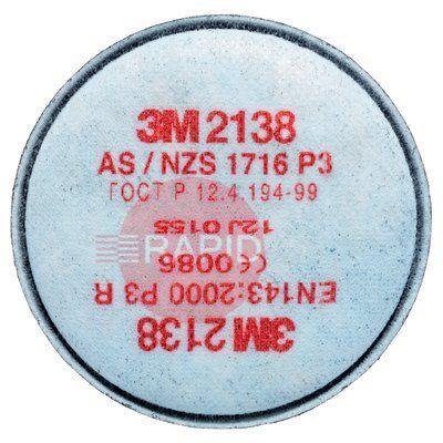 3M-2138  3M P3 Particulate Filter for 2000 Series