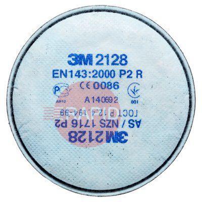 3M2128  3M P2 R Particulate Filters - 6000 Series (Box of 20)
