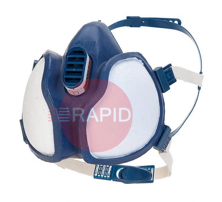 3M4277  3M Maintenance Free Half Respirator Mask FFABE1P3 R D Filters
