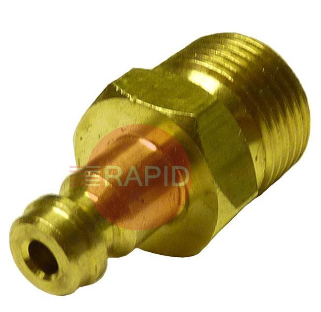 4298370  Quick Snap Connector G3/8 Male Thread to Male 9mm Nipple. For Water or Gas