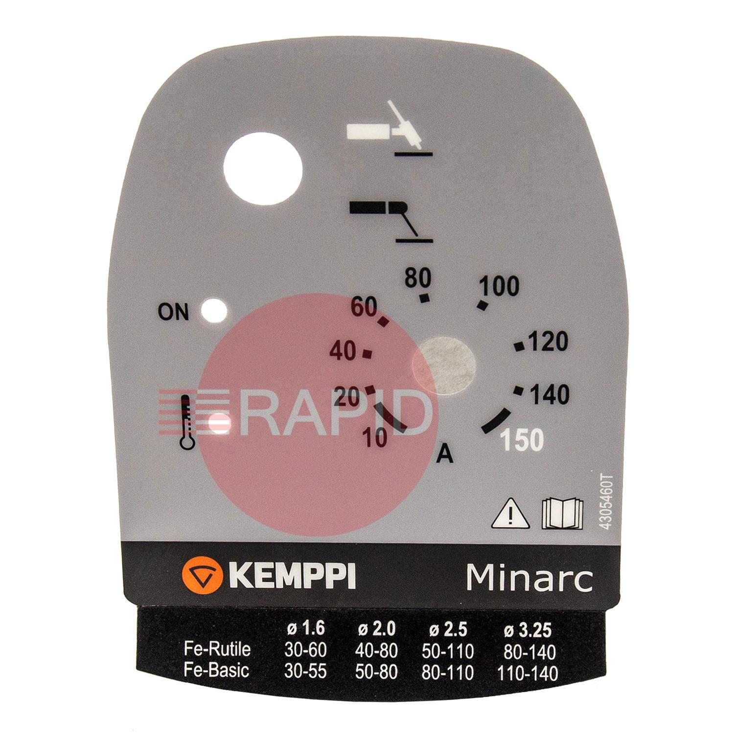 4305460  Kemppi Minarc 150 & 151 Panel Membrane