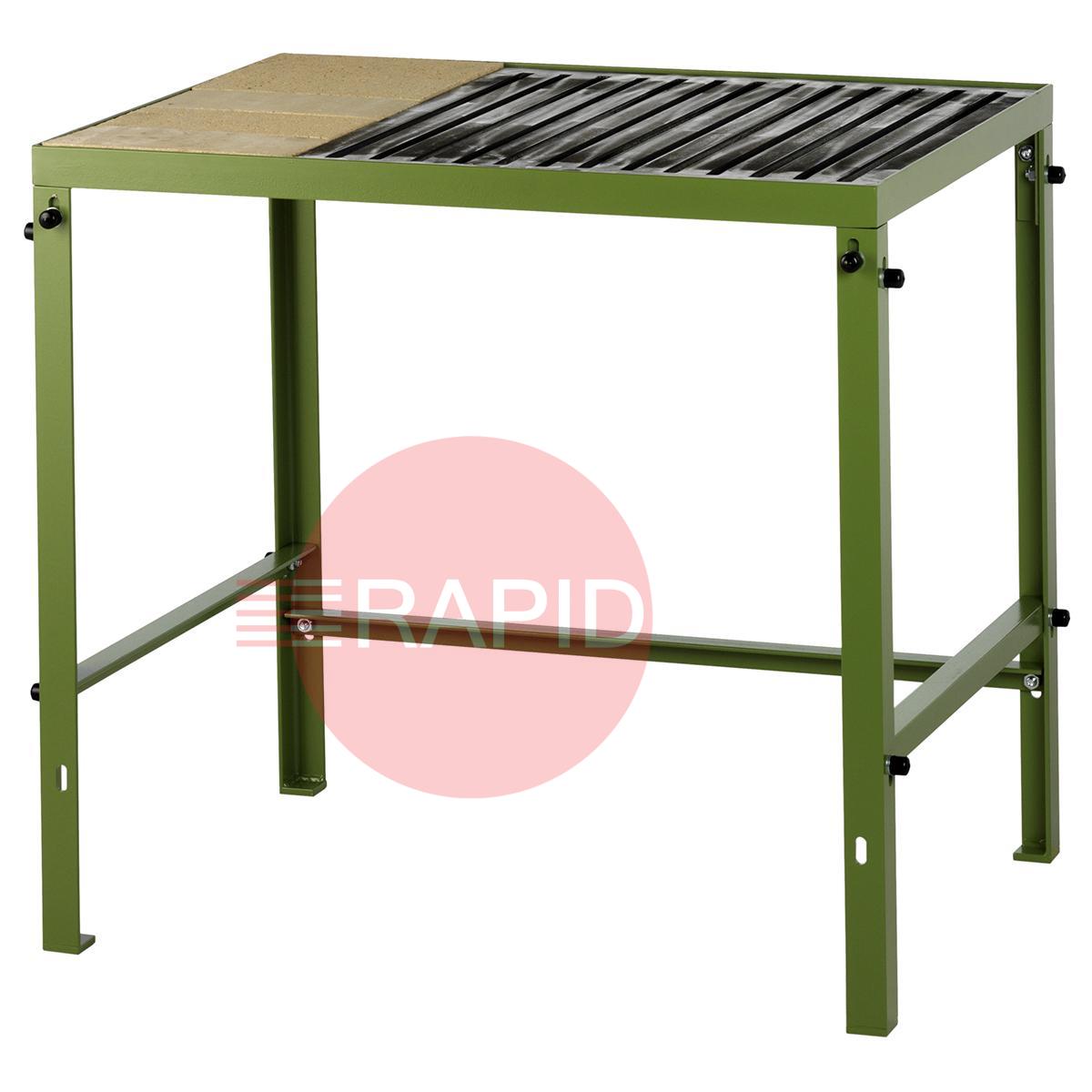 45.41.01.6311  CEPRO Welding Table with Metal Grill and Fire Proof Brick, H - 80cm x D - 63cm x L - 110cm