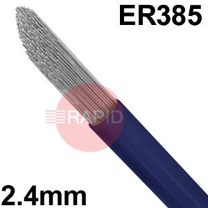 6011100594  Stainless Steel TIG Wire, 2.4mm Diameter x 1000mm Cut Lengths - AWS A5.9 ER 385, 5Kg