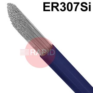 6011100  Stainless Steel TIG Wire, 1000mm Cut Lengths - AWS A5.9 ER 307Si, 5Kg Pack