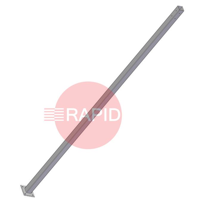 83.10.01.0250  Cepro Hanging Rail Steel Pole - 250cm High x 50mm Dia, with 110mm Footplate