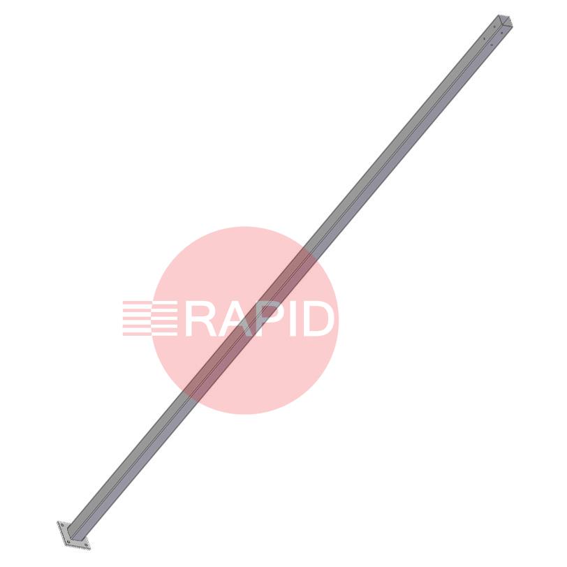 83.10.01.0300  Cepro Hanging Rail Steel Pole - 300cm High x 50mm Dia, with 110mm Footplate
