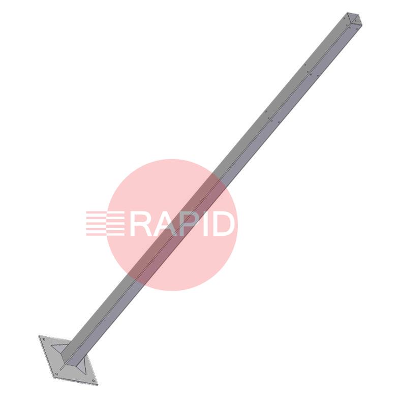 83.10.02.0225  Cepro Hanging Rail Steel Pole - 225cm High x 80mm Dia, with 300mm Footplate