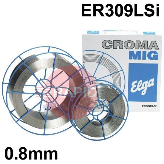 98052008  Elga Cromamig 309LSi 0.80mm Stainless MIG Wire, 15Kg Reel