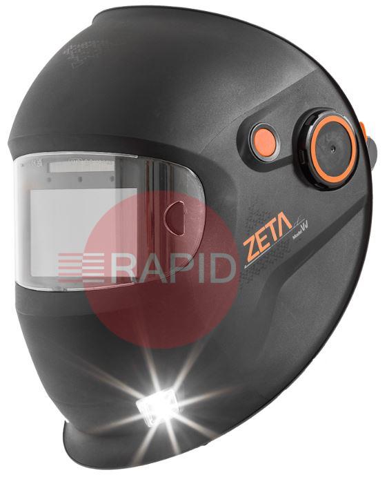 9873801  Kemppi Zeta W200X Welding Helmet, with Variable Shade 8-12 Auto Darkening Filter